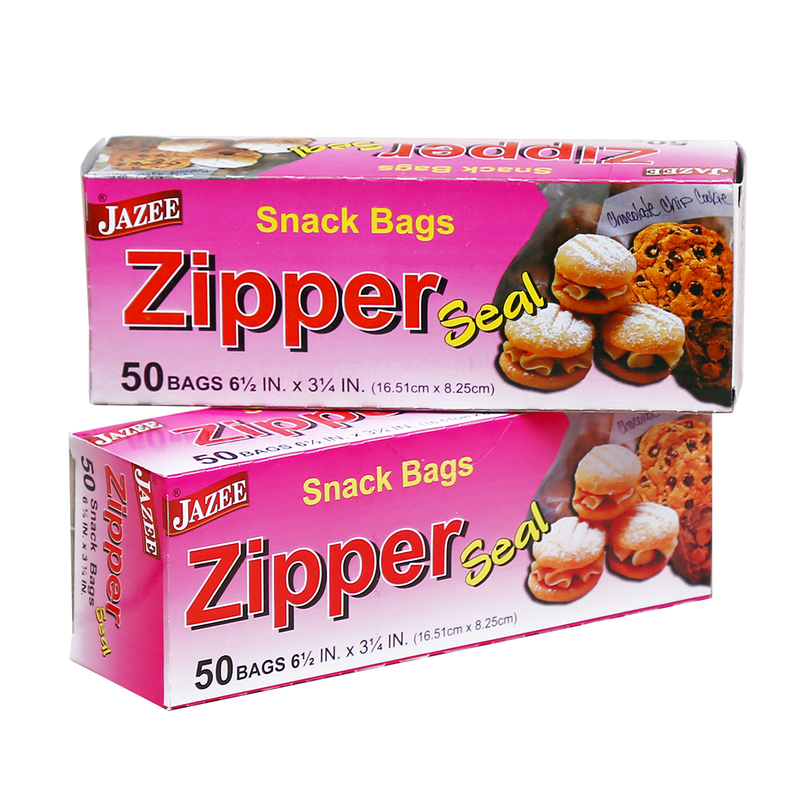 Zipper Seal Snack Bags 50 Bags