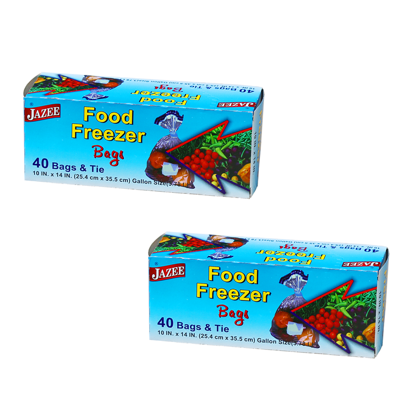 Food Freezer Bags 40 Bags & Tie