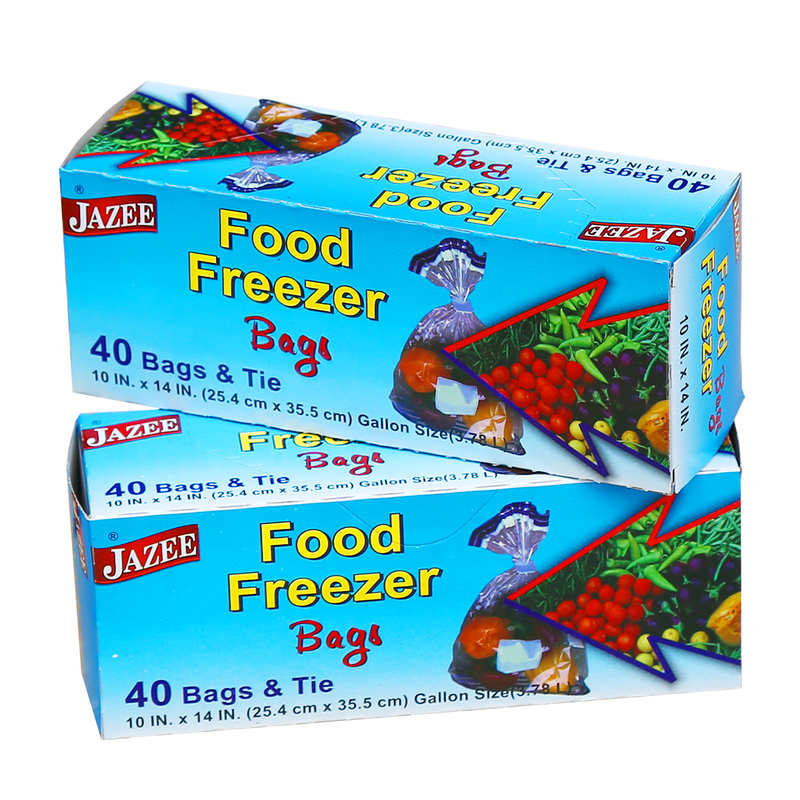 Food Freezer Bags 40 Bags & Tie