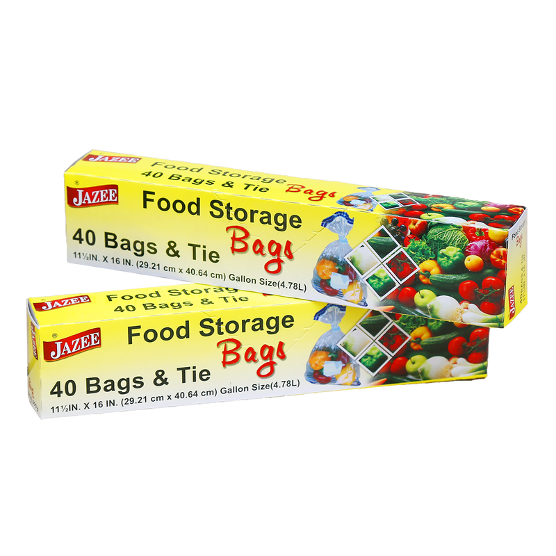 Food Storage Bags 40 Bags & Tie